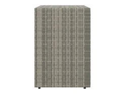 Armario de almacenaje de jardín ratán PE 100x55,5x80 cm^vidaxl Clearance