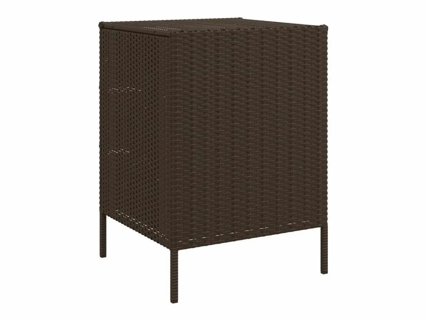Armario de almacenaje de jardín ratán PE marrón 55x59x80 cm^vidaxl Online