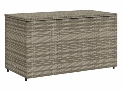 Armario de almacenaje de jardín ratán PE 110x55x60,5 cm^vidaxl Hot