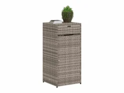 vidaxl Baúl De Jardín|Armario de almacenaje de jardín ratán PE 55x55x111 cm