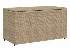 vidaxl Armario de almacenaje de jardín ratán PE 110x55x60,5 cm Beige Sale