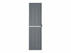 Armario de almacenaje para jardín PP ratán 65x45x172 cm ES909947 Gris Discount