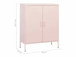 vidaxl Armario de almacenamiento acero 80x35x101,5 cm Rosa Online