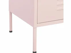 vidaxl Armario de almacenamiento acero 80x35x101,5 cm Rosa Online