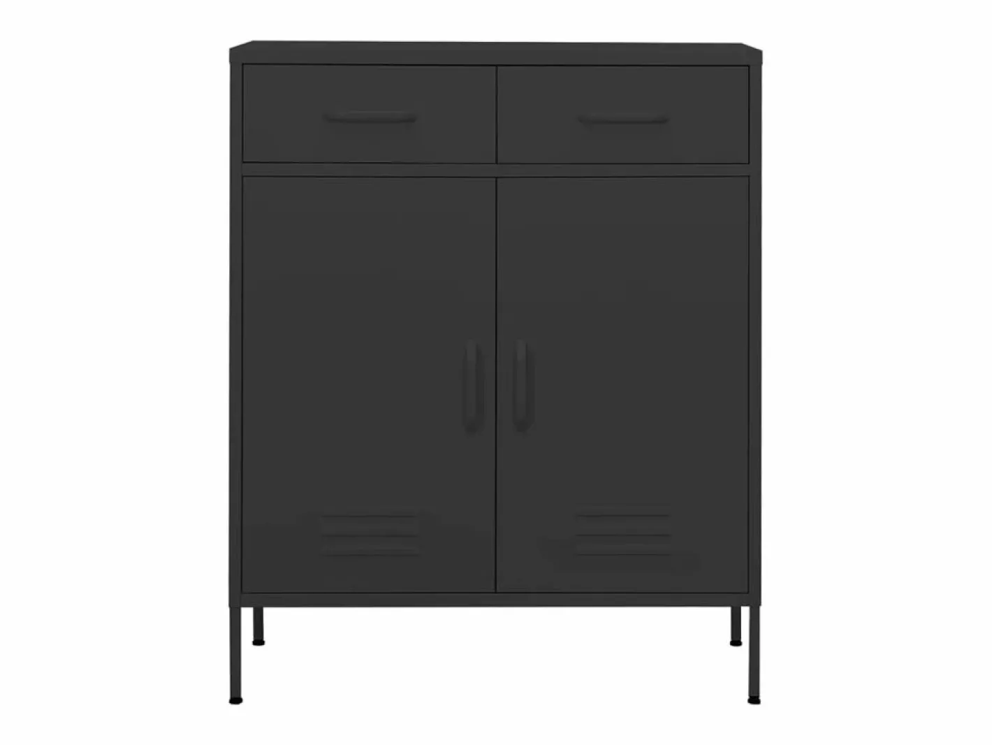 vidaxl Armario de almacenamiento 80x35x101,5 cm acero Gris antracita