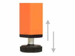 vidaxl Armario de almacenamiento acero 42,5x35x101,5 cm Naranja Discount