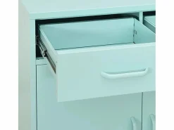 vidaxl Cajonera De Escritorio|Armario de almacenamiento acero verde mint 80x35x101,5 cm