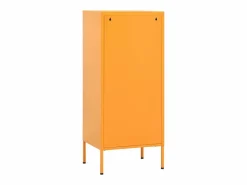 vidaxl Cajonera De Escritorio|Armario de almacenamiento acero mostaza 42,5x35x101,5 cm