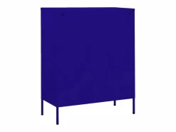 vidaxl Armario de almacenamiento acero marino 80x35x101,5 cm Azul New