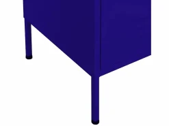 vidaxl Armario de almacenamiento acero marino 80x35x101,5 cm Azul New