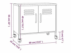 Armario de almacenamiento acero 60x35x56 cm^vidaxl Hot