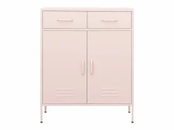 vidaxl Armario de almacenamiento acero 80x35x101,5 cm Rosa Sale
