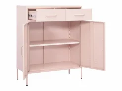 vidaxl Armario de almacenamiento acero 80x35x101,5 cm Rosa Sale