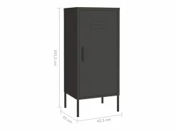 vidaxl Cajonera De Escritorio|Armario de almacenamiento acero antracita 42,5x35x101,5 cm