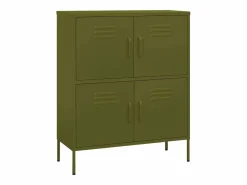 Armario de almacenamiento acero oliva 80x35x101,5 cm^vidaxl Online