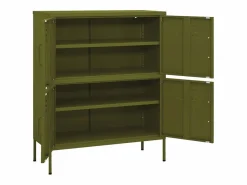 Armario de almacenamiento acero oliva 80x35x101,5 cm^vidaxl Online