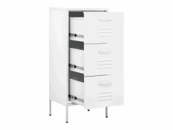 vidaxl Armario de almacenamiento acero 42,5x35x101,5 cm Blanco Online