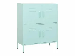 vidaxl Cajonera De Escritorio|Armario de almacenamiento acero verde mint 80x35x101,5 cm