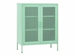 vidaxl Cajonera De Escritorio|Armario de almacenamiento acero mint 80x35x101,5 cm