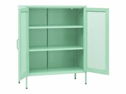 vidaxl Cajonera De Escritorio|Armario de almacenamiento acero mint 80x35x101,5 cm