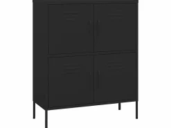 Armario de almacenamiento acero 80x35x101,5 cm ES481313 Negro New