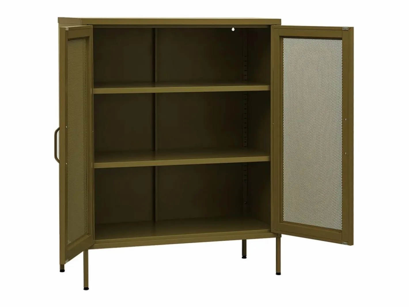 vidaxl Armario de almacenamiento acero oliva 80x35x101,5 cm Verde Discount