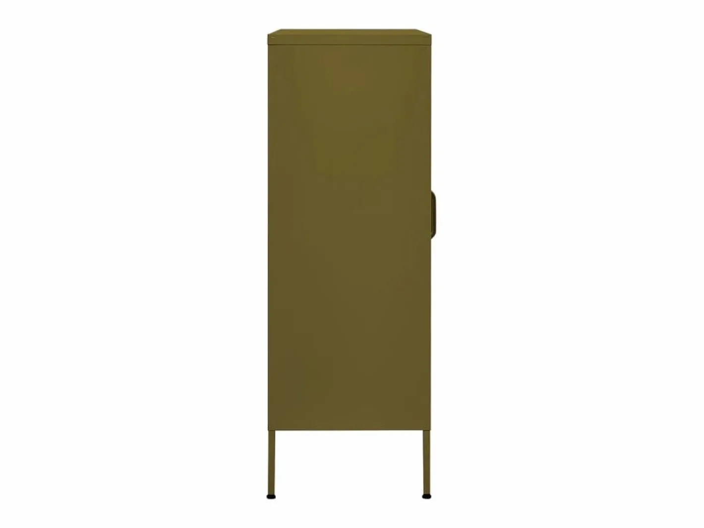 vidaxl Armario de almacenamiento acero oliva 80x35x101,5 cm Verde Discount