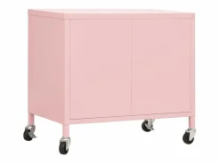 vidaxl Armario de almacenamiento acero 60x35x56cm Rosa Online