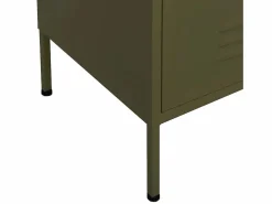 vidaxl Armario de almacenamiento acero oliva 80x35x101,5 cm Verde Clearance
