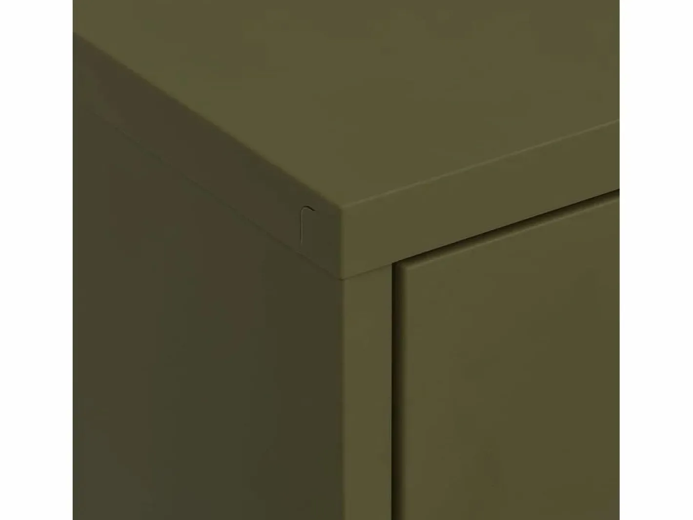 vidaxl Armario de almacenamiento acero oliva 80x35x101,5 cm Verde Clearance