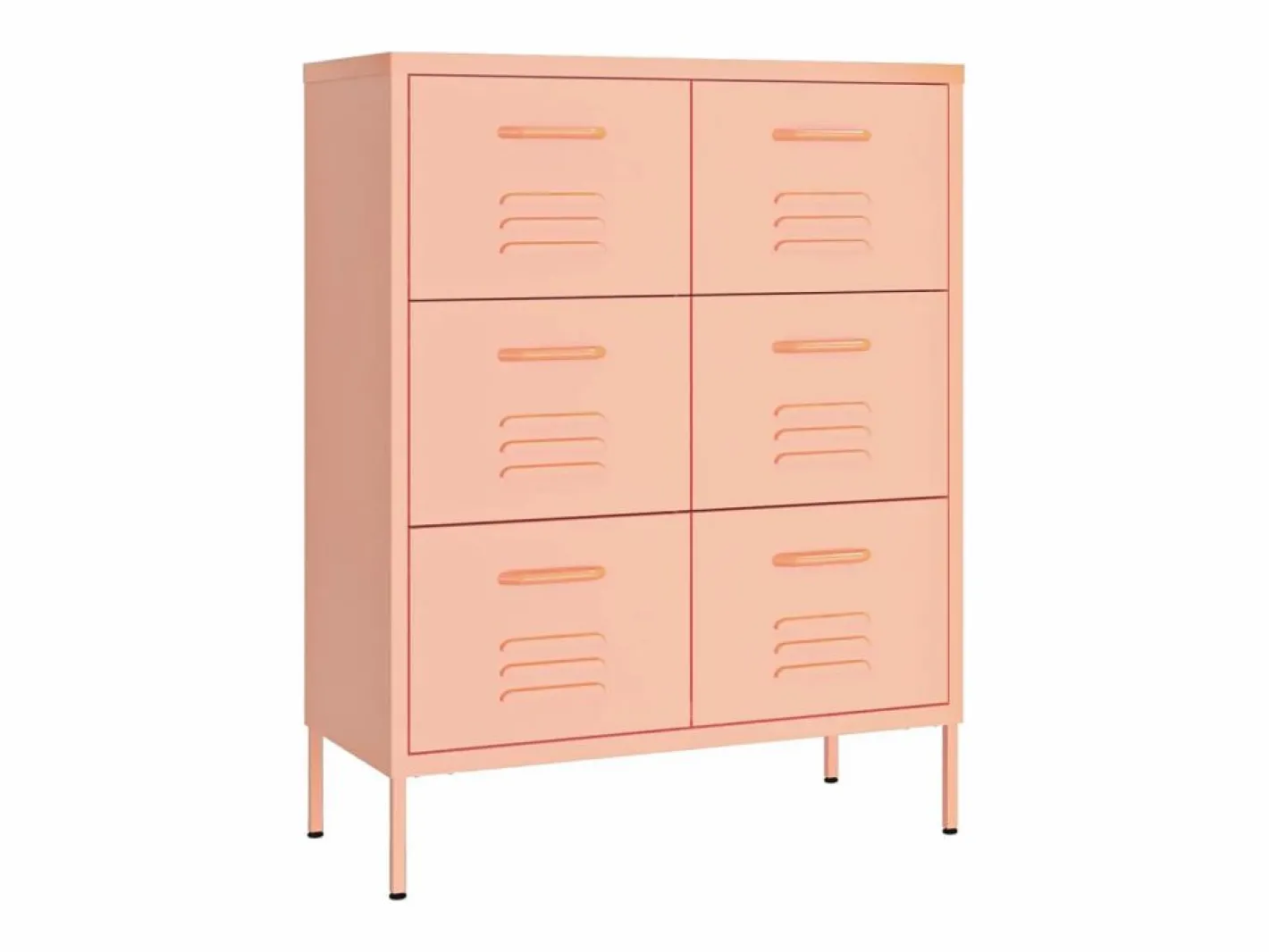 vidaxl Cajonera De Escritorio|Armario de almacenamiento acero 80x35x101,5 cm