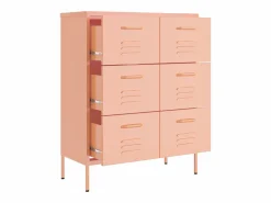 vidaxl Cajonera De Escritorio|Armario de almacenamiento acero 80x35x101,5 cm