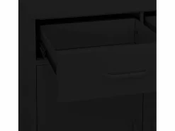 vidaxl Cajonera De Escritorio|Armario de almacenamiento acero 80x35x101,5 cm
