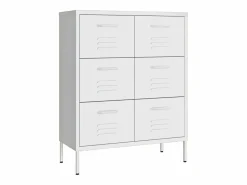 vidaxl Cajonera De Escritorio|Armario de almacenamiento acero 80x35x101,5 cm