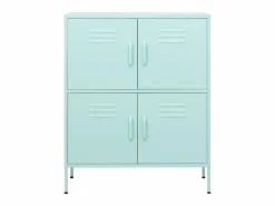 Armario de almacenamiento acero verde mint 80x35x101,5 cm ES232633^ Online