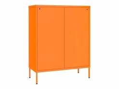 vidaxl Armario de almacenamiento acero 80x35x101,5 cm Naranja Hot