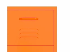 vidaxl Armario de almacenamiento acero 80x35x101,5 cm Naranja Hot