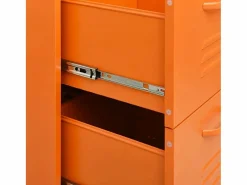 vidaxl Armario de almacenamiento acero 80x35x101,5 cm Naranja Hot