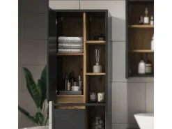 Armario de baño antracita 50x33x170 viola^Vicco