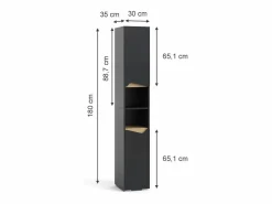 Armario de baño antracita/artisan 30x35x180 marelle^Vicco Clearance