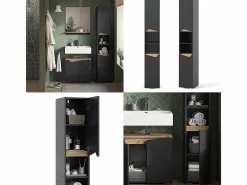 Armario de baño antracita/artisan 30x35x180 marelle^Vicco Clearance