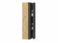 Vicco Mueble De Pared Para Baño|Armario de baño antracita/artisan 35x32x120 edelin
