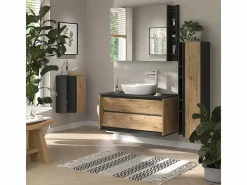 Vicco Mueble De Pared Para Baño|Armario de baño antracita/artisan 35x32x120 edelin