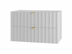 Mueble De Lavabo|Armario de baño para lavabo de 80 cm con frentes acanalados Arcos