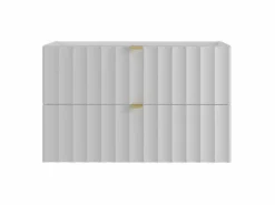 Mueble De Lavabo|Armario de baño para lavabo de 80 cm con frentes acanalados Arcos