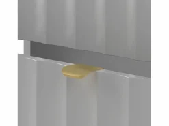Mueble De Lavabo|Armario de baño para lavabo de 80 cm con frentes acanalados Arcos