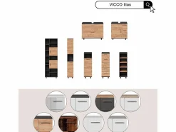 Vicco Columna De Baño|Armario de baño 30x30x95 ilias