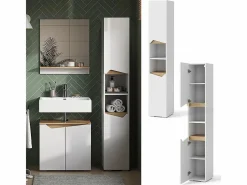 Vicco Armario de baño /artesano 30x35x180 marelle Blanco Hot
