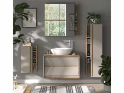Vicco Mueble De Pared Para Baño|Armario de baño cachemira 35x32x120 edelin