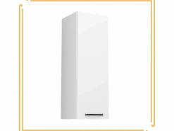 Columna De Baño|Armario de baño colgante de 30 cm con estantes estrechos y cerrados en color .